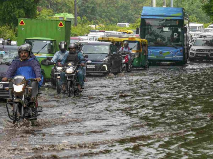 Heavy Rains Lash Delhi-NCR, Causing Waterlogging And Traffic Snarls