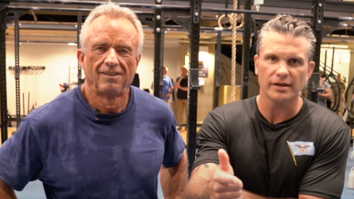 Kennedy And Hegseth Take On Pentagon Fitness Challenge To Promote ‘Make America Healthy Again’ Initiative