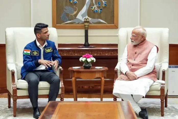 PM Modi Meets Astronaut Shubhanshu Shukla After Space Mission