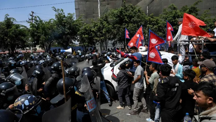 Chaos Outside Nepal Parliament: One Dead As Protestors Clash with Police