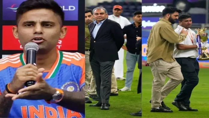 Asia Cup Final Descends Into Chaos As India Refuses Trophy From PCB Chief Mohsin Naqvi