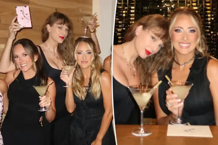 Taylor Swift, Brittany Mahomes Twinning In Black At 30th Birthday Celebration