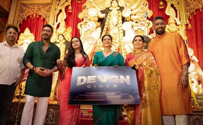 Ajay Devgn And Kajol Launch Devgn Cinex, Rebranding NY Cinemas During Maha Navami