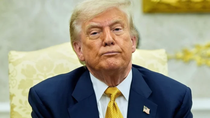 Viral Photo Of President Trump In Cabinet Room Sparks ‘Devil Horns’ Controversy