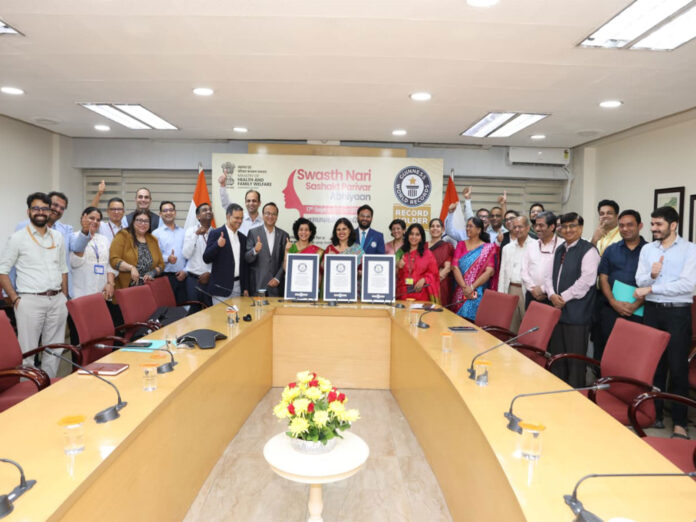 India Sets Three Guinness World Records Under ‘Swasth Nari, Sashakt Parivar Abhiyaan’ For Women’s Health And Preventive Care