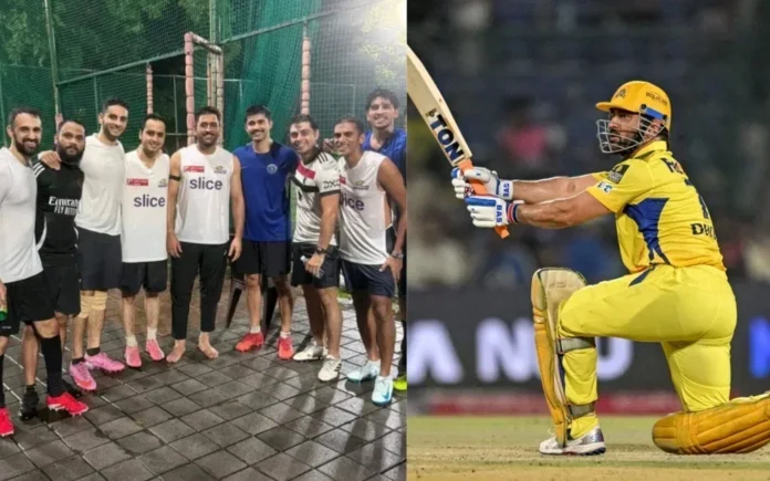 MS Dhoni Leaves Fans Stunned In Mumbai Indians Jersey