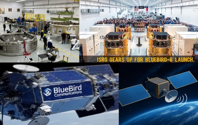 AST SpaceMobile’s BlueBird 6 Satellite Set for December 15 Launch on ISRO’s LVM-3