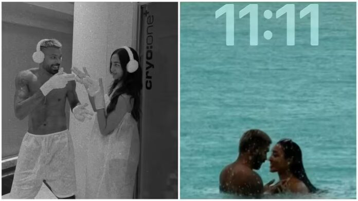 Hardik Pandya Shares Romantic Getaway Photos with Girlfriend Mahieka Sharma and Son Agastya