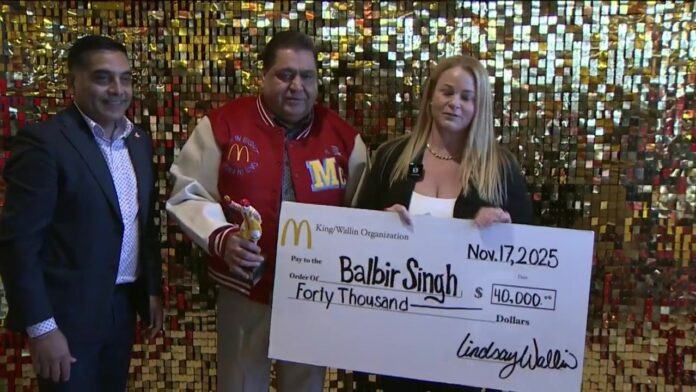 40 Years Of Service: Indian-Origin McDonald’s Employee Honored With Red Carpet, $40,000 Cheque