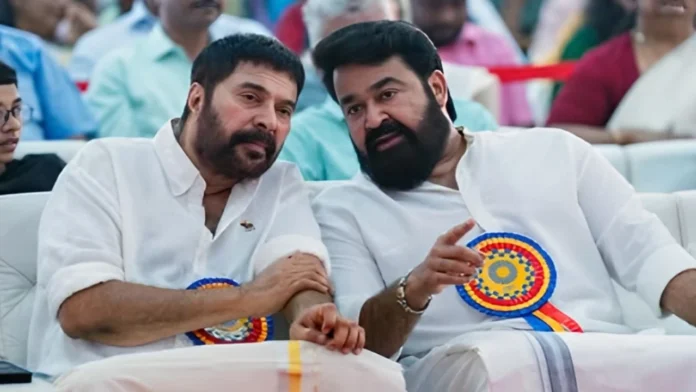 Brotherly Honor: Mammootty Felicitates Mohanlal On The Set Of 'Patriot' For Dadasaheb Phalke Award Win