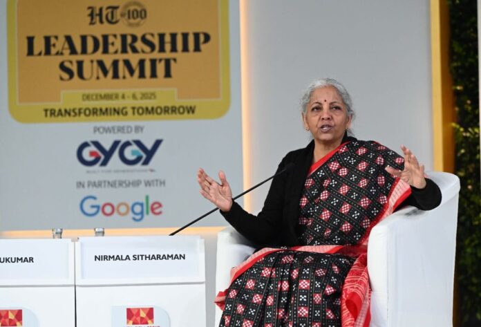 FM Nirmala Sitharaman Says Rupee Will 'Find Its Own Level'