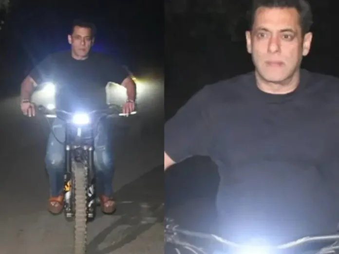 Salman Khan Spotted Cycling in Panvel with Heavy Security on 60th Birthday