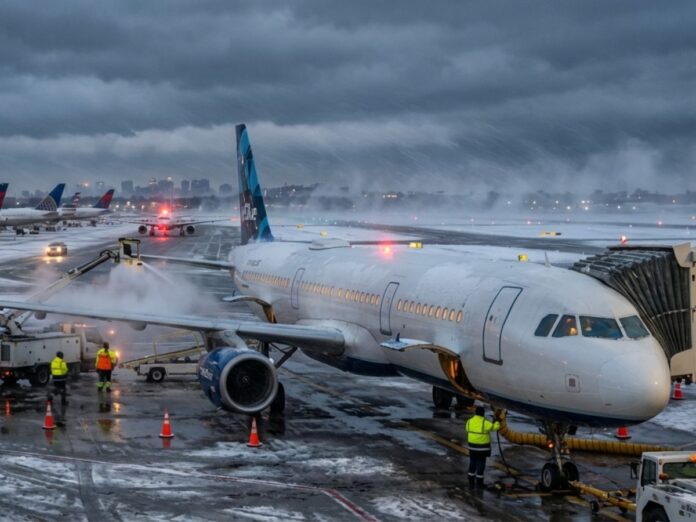 Over 1800 Flights Cancelled As Winter Storm Hits US