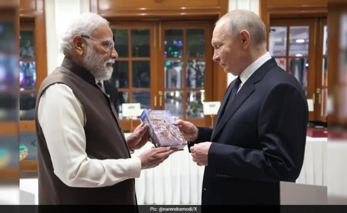 PM Modi Gifts Russian Bhagavad Gita To Vladimir Putin During India Visit
