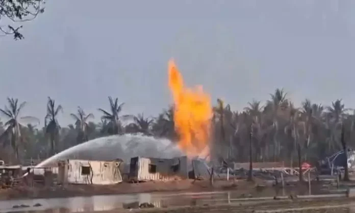 Konaseema Gas Blowout: Flames Subside By 90% At Mori-5 Site; Capping To Take A Week