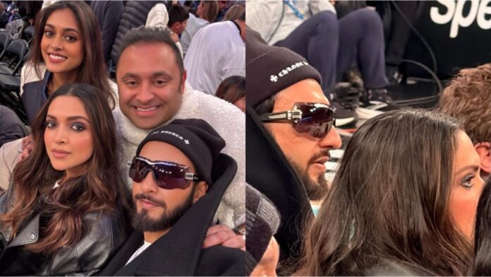 Ranveer Singh Enjoys NBA Match In NYC With Deepika Padukone