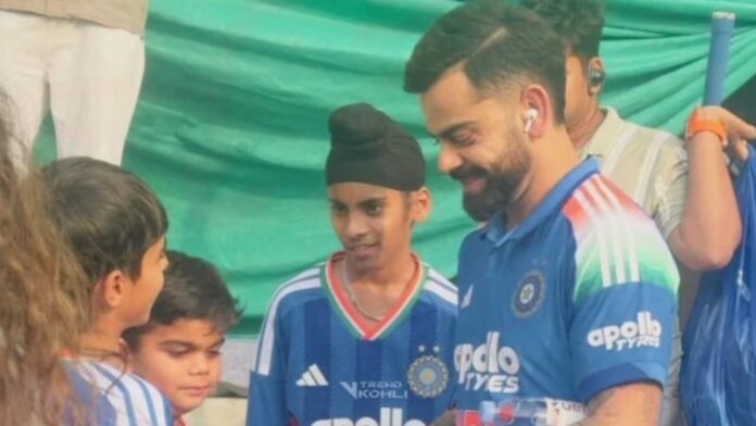 Virat Kohli’s Heartwarming Moment with Young Lookalike Goes Viral