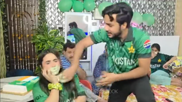 Pakistani YouTuber Smashes Cake On Sister’s Face After India Thrash Pakistan In T20 World Cup