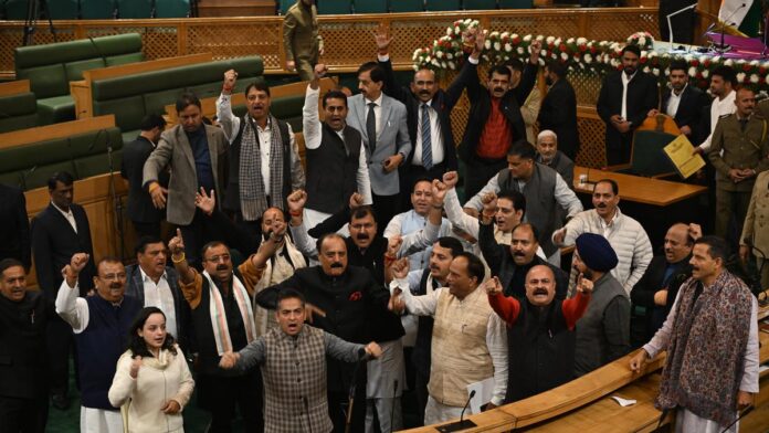 Pir Panjal Row Rocks Jammu And Kashmir Assembly, BJP–Congress Clash Forces Adjournment