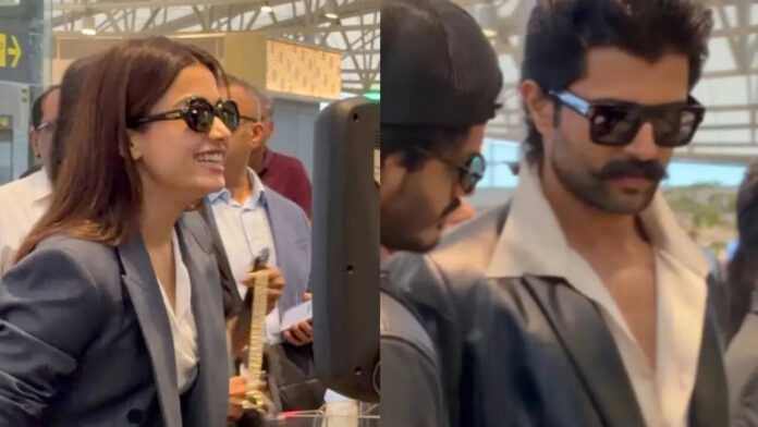 Rashmika & Vijay Jet Off for 'The Wedding of VIROSH' in Udaipur