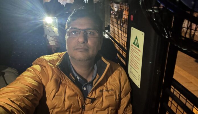 Saurabh Bhardwaj Detained During Candle March for Janakpuri Pothole Victim