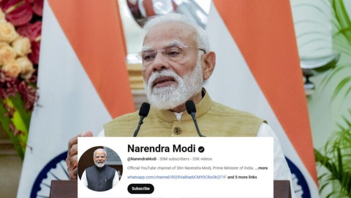 PM Modi Becomes World’s Most-Followed Leader On YouTube With 30 Million Subscribers