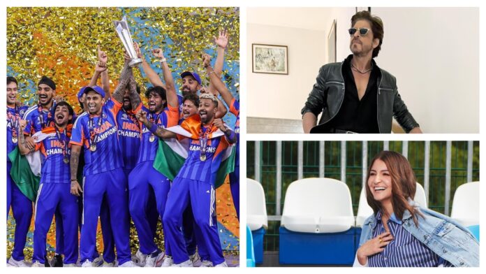 From Shah Rukh Khan To Anushka Sharma, Bollywood Celebs cheer for Team India after T20 World Cup win